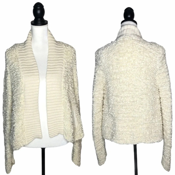 Anthropologie Sleeping On Snow Lodge Cloud Popcorn Knit Open Cardigan - Picture 2 of 8